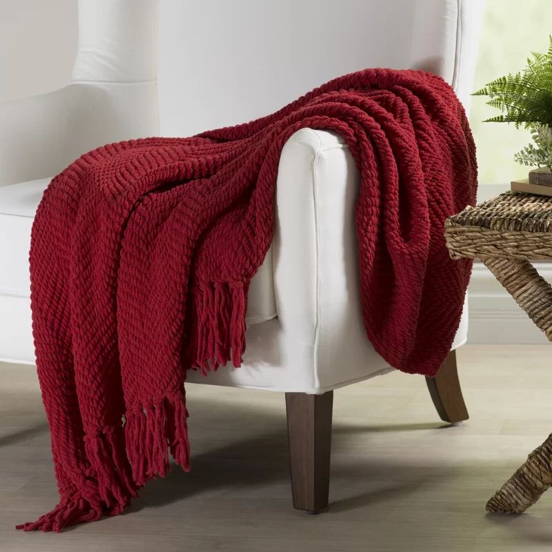 Tweed Knitted Throw Blanket | Wayfair North America