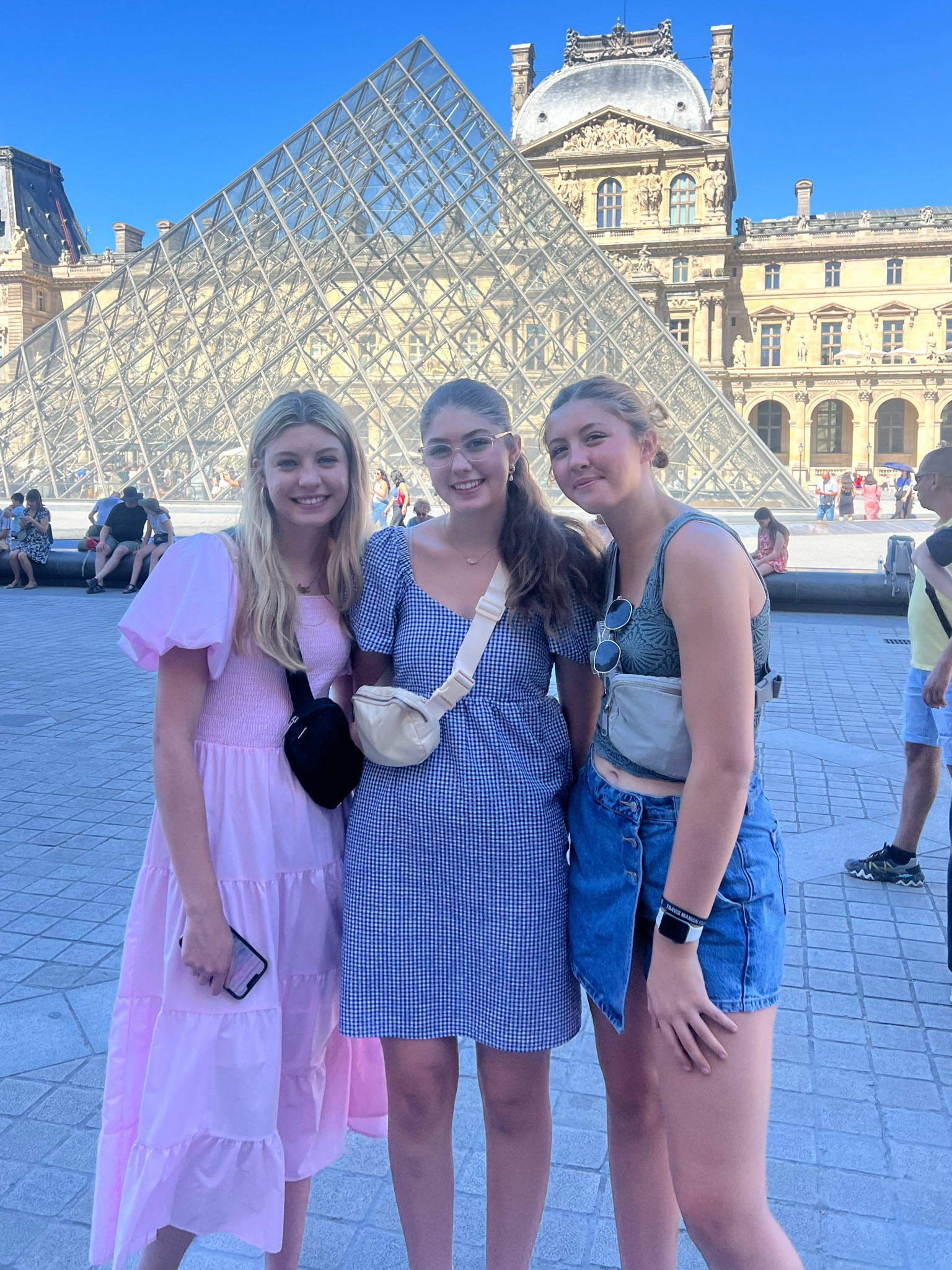 Teen fashion Paris edition! These girls looked so cute walking the streets of Paris. The cute gingham is an older style from Old Navy. And the skort is Zara. #LTKBacktoSchool

#LTKFamily #LTKTravel
