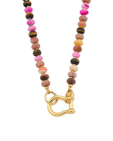 Made In Usa Chikin Stone Beaded Necklace | TJ Maxx