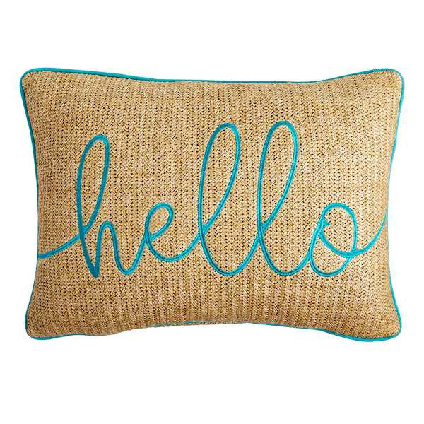 Honeybloom Hello Hermosa Outdoor Lumbar Throw Pillow, 14x20 | At Home