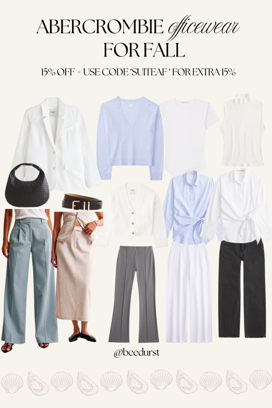 Fall workwear capsule wardrobe, Office wear looks for fall, office looks for fall, fall office outfit ideas from Abercrombie, Abercrombie office wear, workwear ideas from Abercrombie, cashmere sweater for work, 

#LTKWorkwear #LTKMidsize #LTKFindsUnder100