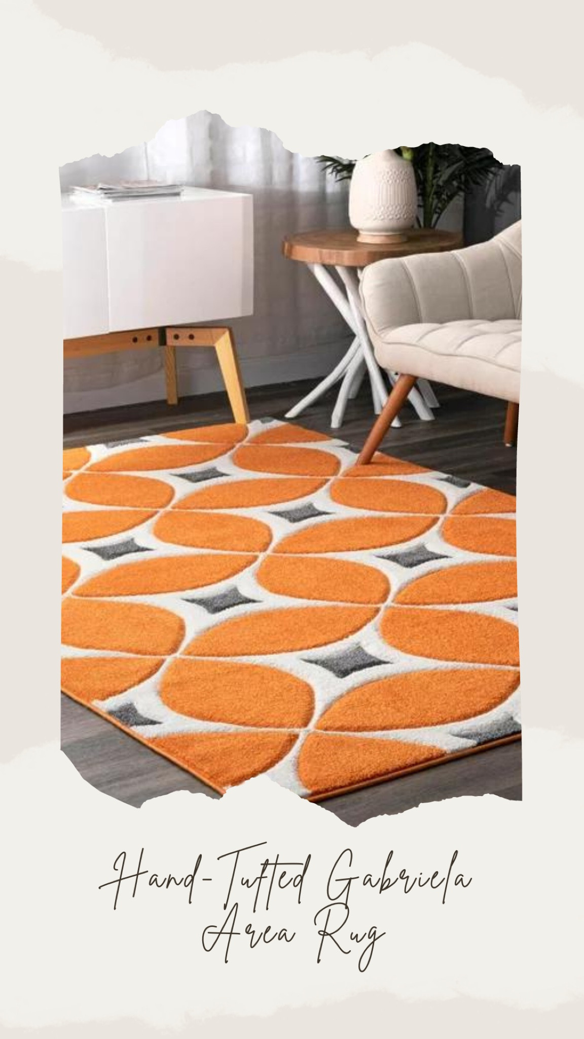This hand-tufted area rug features a contemporary design. 

#LTKFind #LTKhome