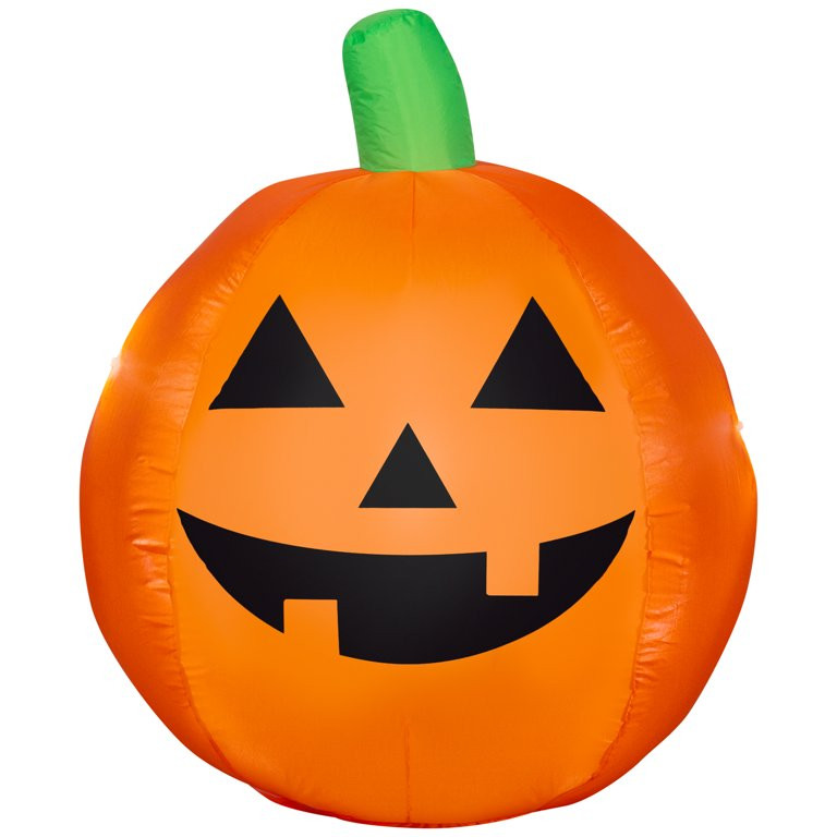 Halloween Airblown Inflatable, Reversible Pumpkin, 3 ft, by Way To Celebrate - Walmart.com | Walmart (US)