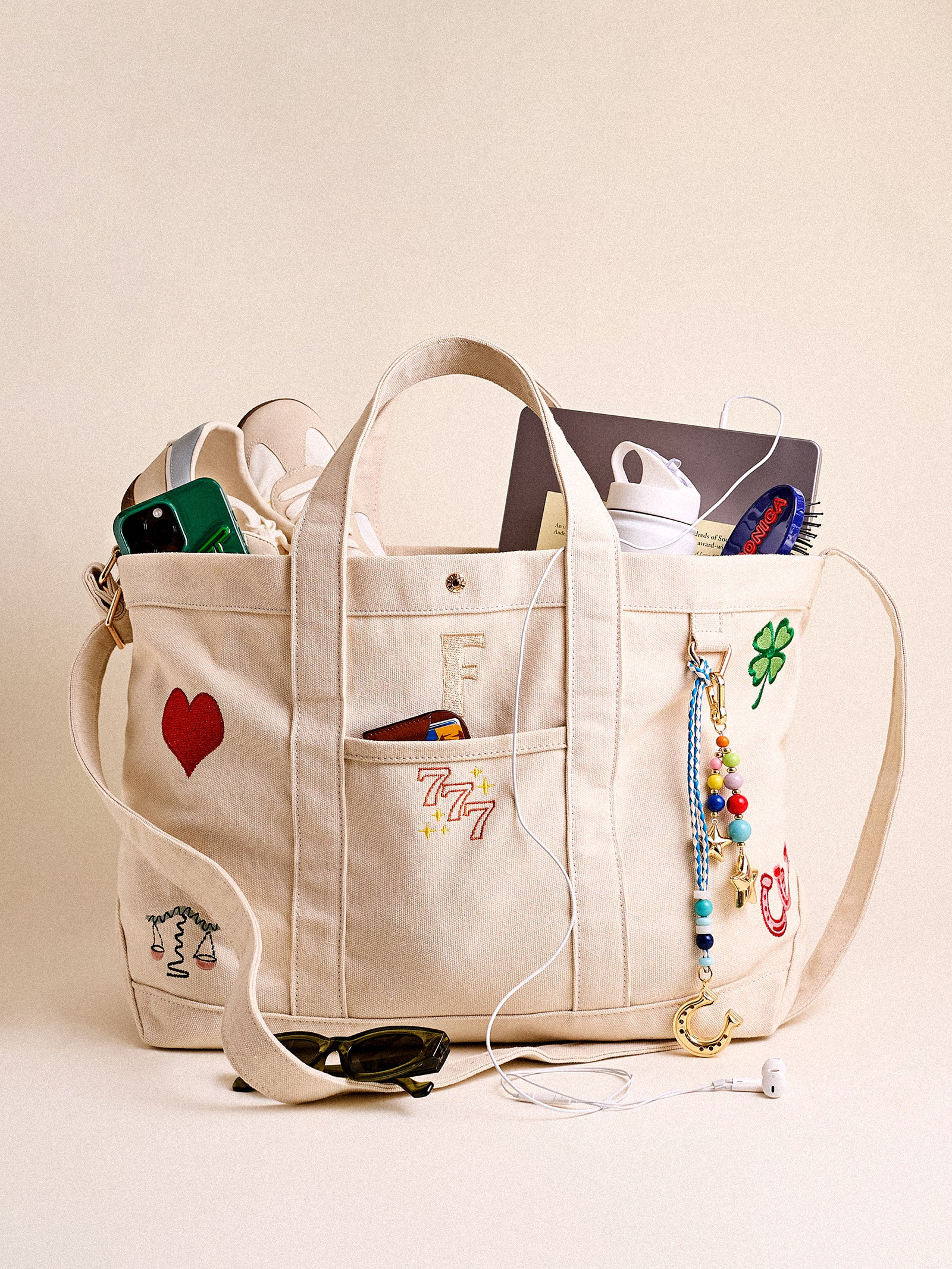 Custom Icon Tote - Natural | BaubleBar (US)