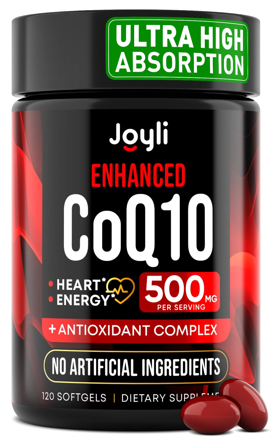 High Absorption CoQ10 500MG - Co Q 10 Supplement 120 Softgels for Heart Health&Energy Production ... | Amazon (US)