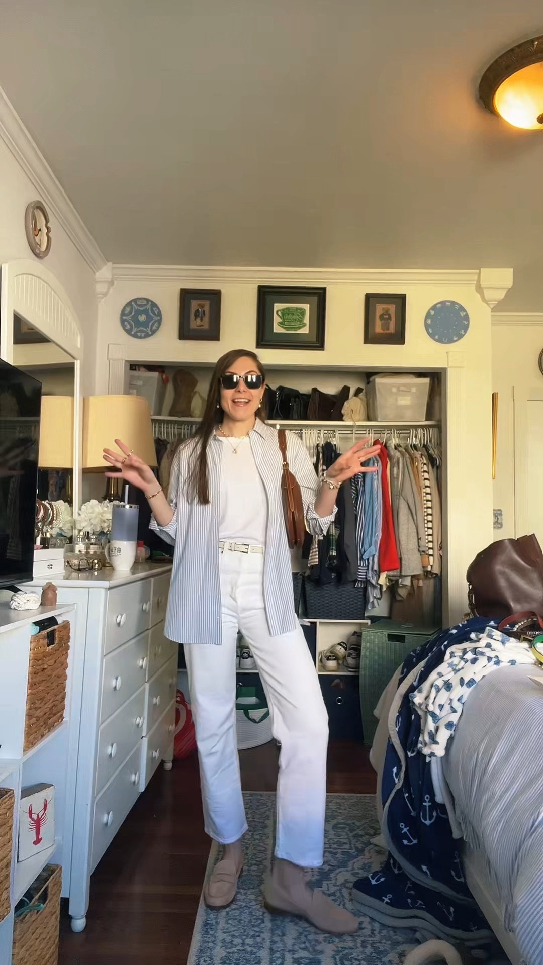 Nancy Meyers, Lauren Ralph Lauren, polo Ralph Lauren, polo id bag, coastal grandmother, summer outfit 

#LTKItBag #LTKStyleTip #LTKShoeCrush