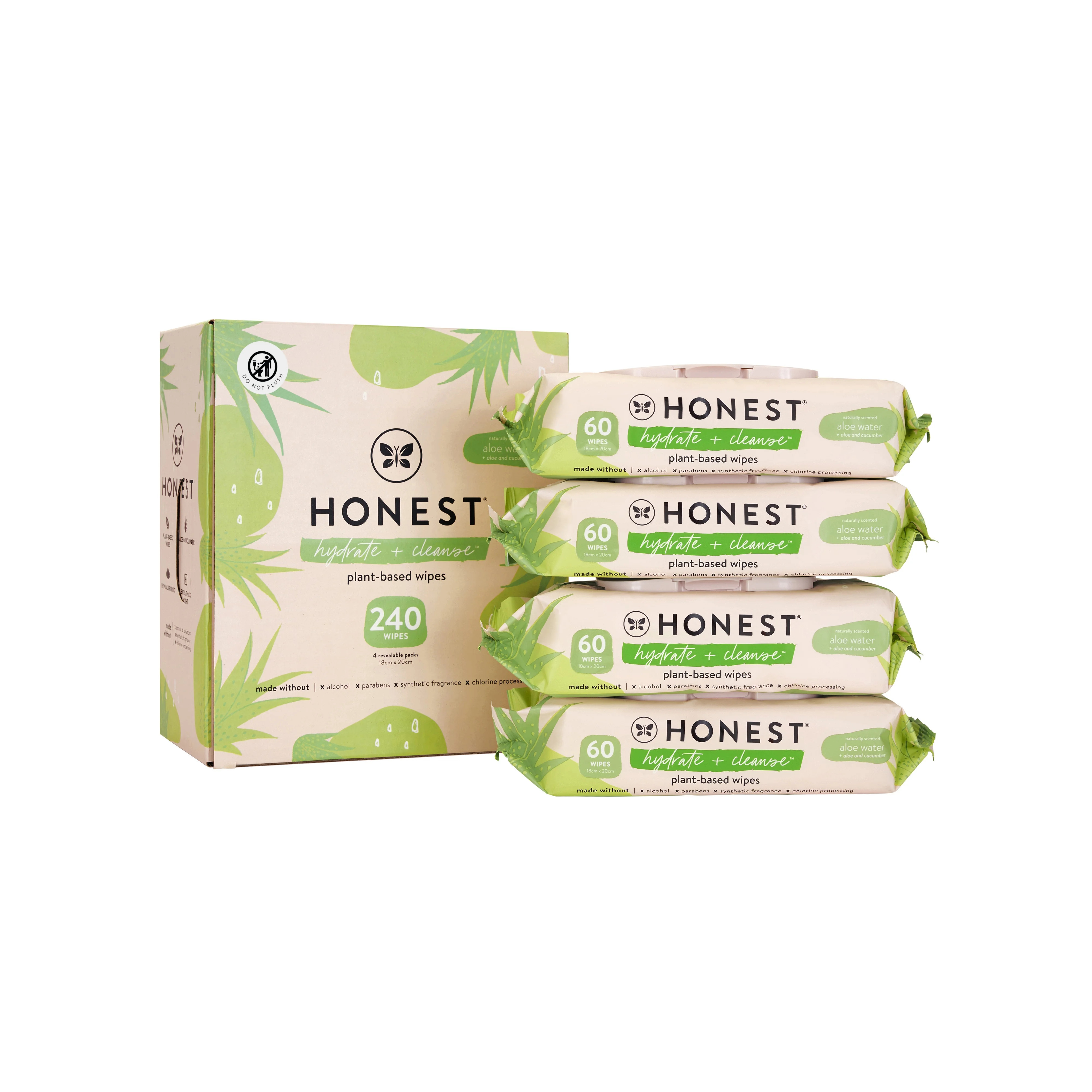 The Honest Company Hydrate + Cleanse, Benefit Wipes, 240 Count (Select for More Options) | Walmart (US)