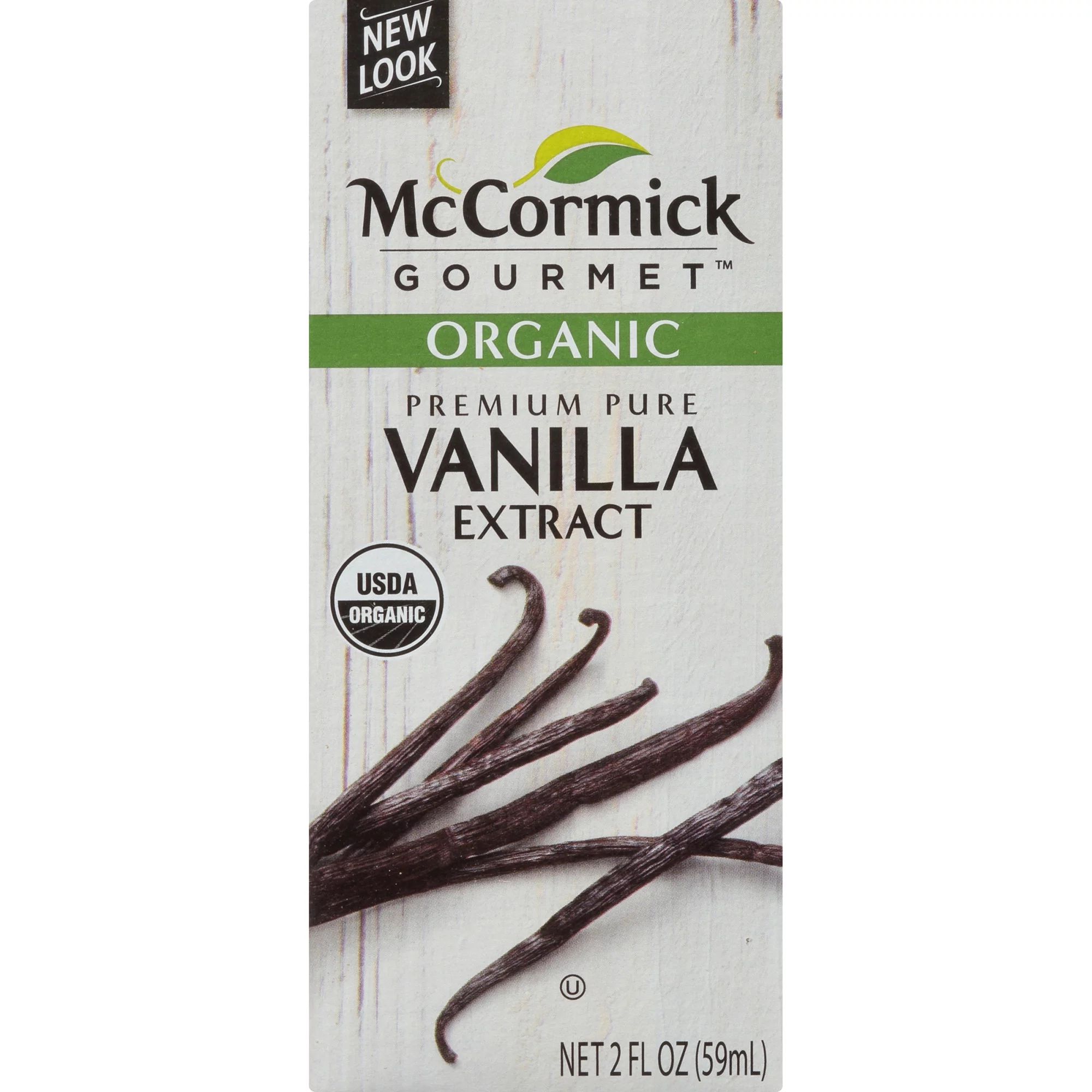 McCormick Gourmet All Natural Organic Pure Vanilla Extract, 2 fl oz Box | Walmart (US)