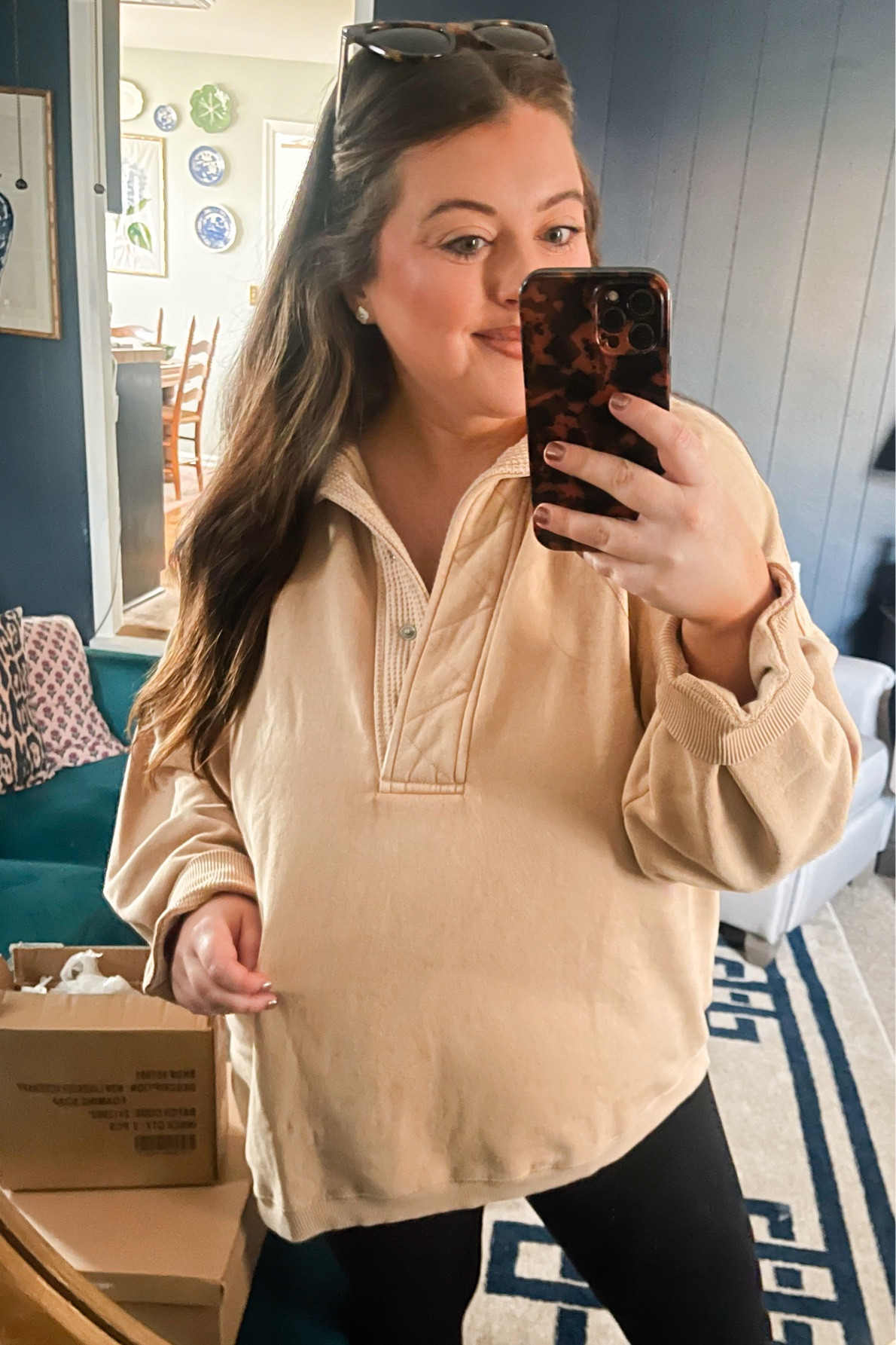 LIVING in this Aerie sweatshirt lately that was recommended by a friend! They’re on sale — snag while they last! 

Also linking my absolute FAVORITE black leggings from Amazon. The waist band stays up so well and the quality is unmatched for the price point 💰 

#LTKSaleAlert #LTKPlusSize #LTKActive