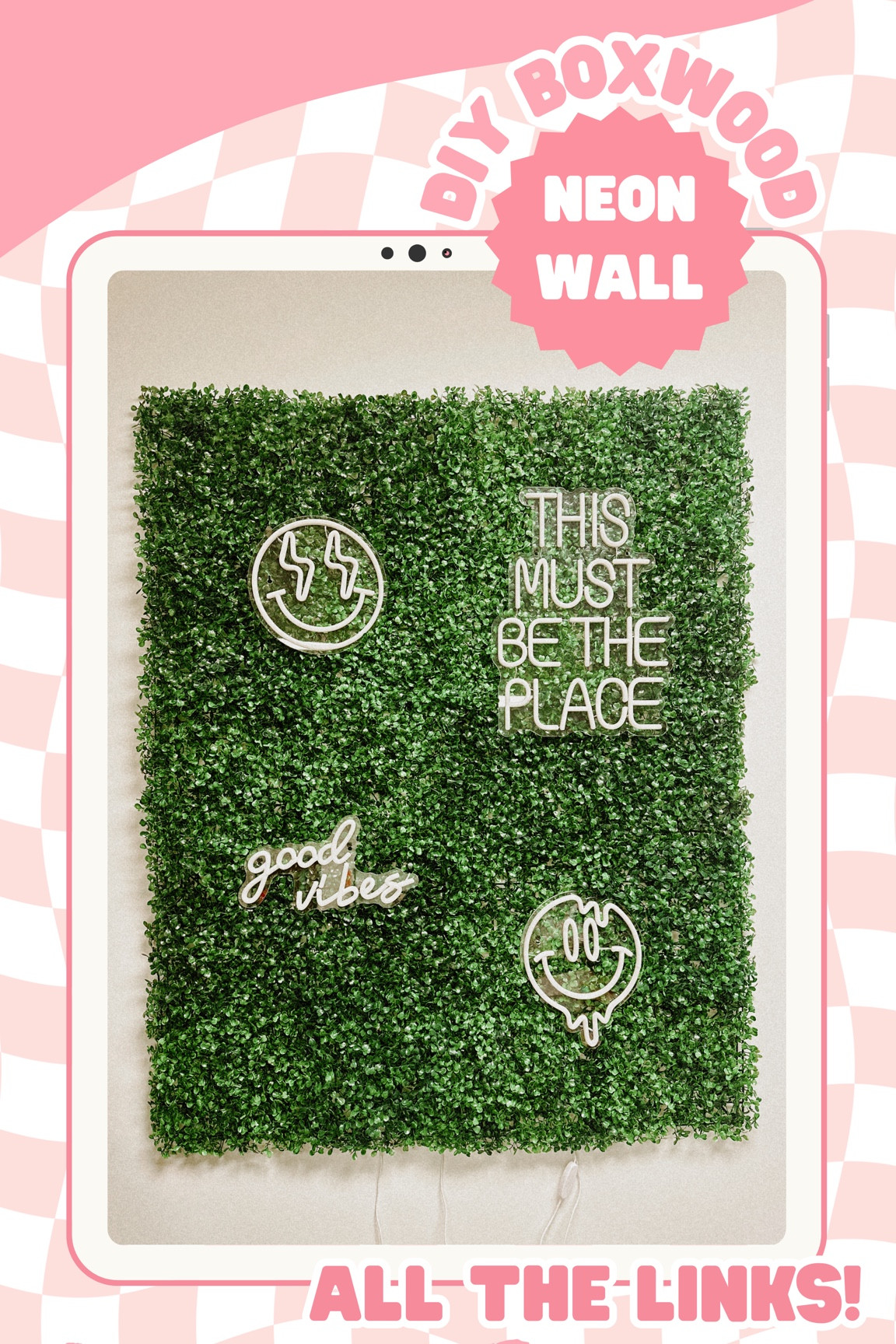 DIY Boxwood & Neon Wall ✨

#LTKBacktoSchool #LTKHome