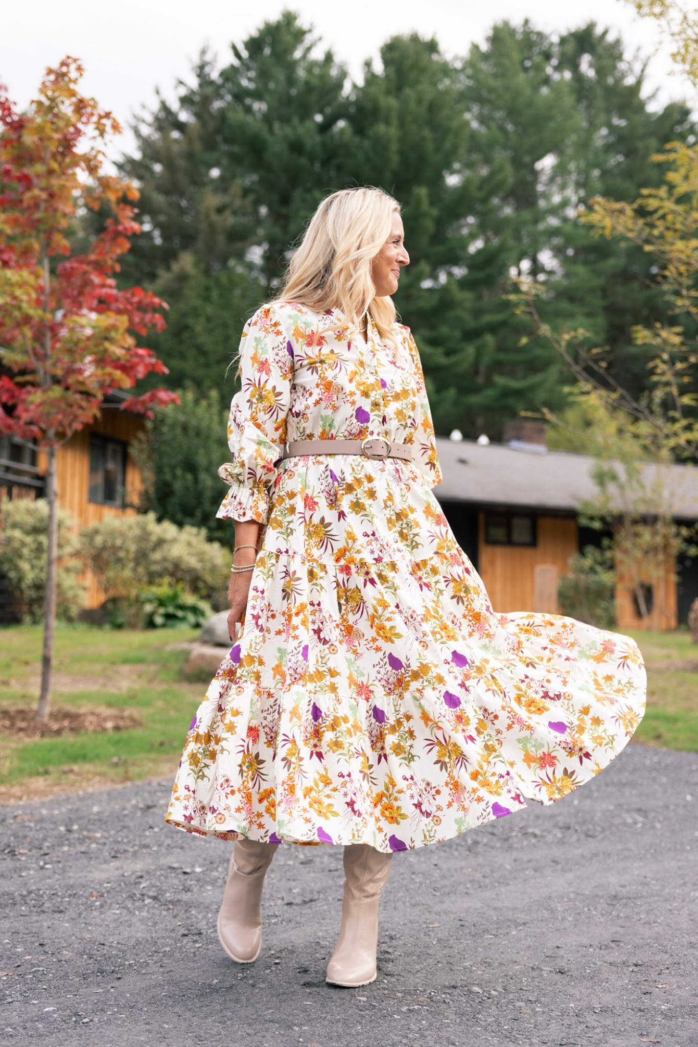 This dress makes the perfect fall outfit for: weddings, baby showers, date nights- anything! Wearing a small. Use code FANCY15 for 15% off the whole look 

#LTKSeasonal #LTKStyleTip #LTKFindsUnder100