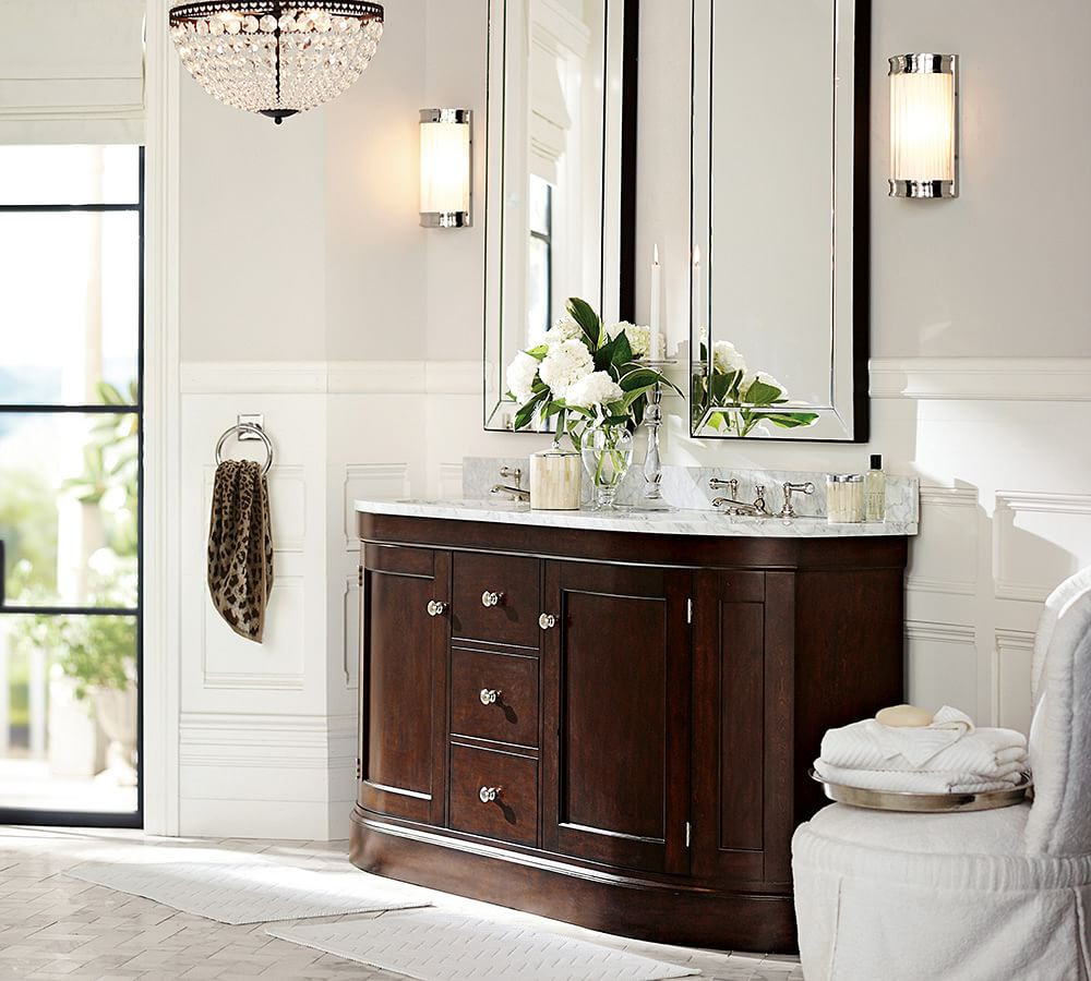 Astor Beveled Oversize Rectangular Mirror, 24 x 48&amp;quot; | Pottery Barn (US)