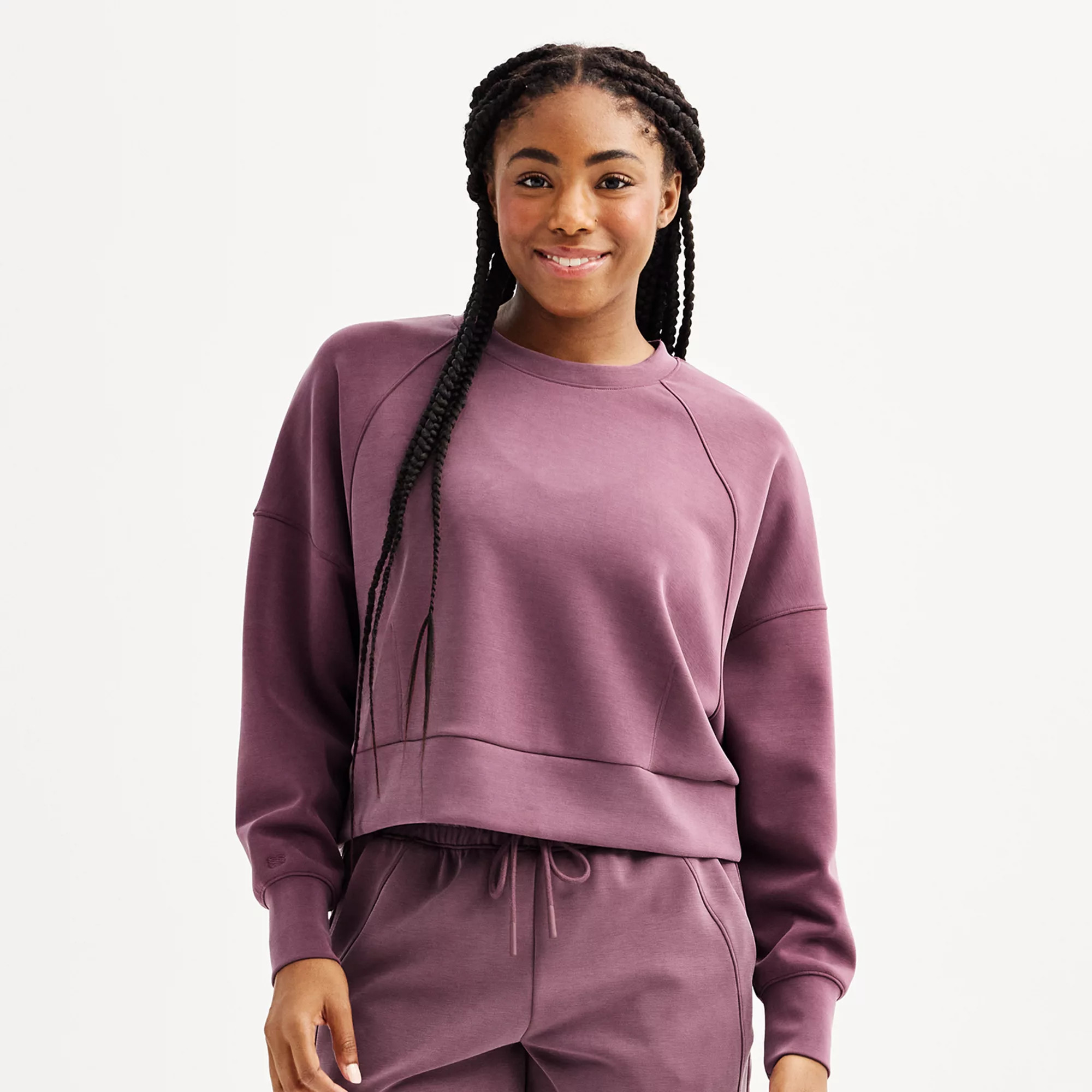 Women's FLX Solace Corset Crewneck Pullover Sweatshirt | Kohl's