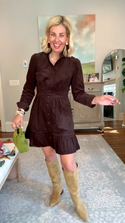 Avara dress we are styling all the ways! 
Sizing:
Dress - small
Cardigan & Jacket - xs
Boots - 38 tts 
Sneakers - 8 tts
Flats - 7.5 (sized down) 

Codes:
Avara - mixandmatch15
Allie + Bess - Catherine40 for 40% off 9/28 & 9/29 only

#LTKOver40 #LTKSeasonal #LTKdayinmylife