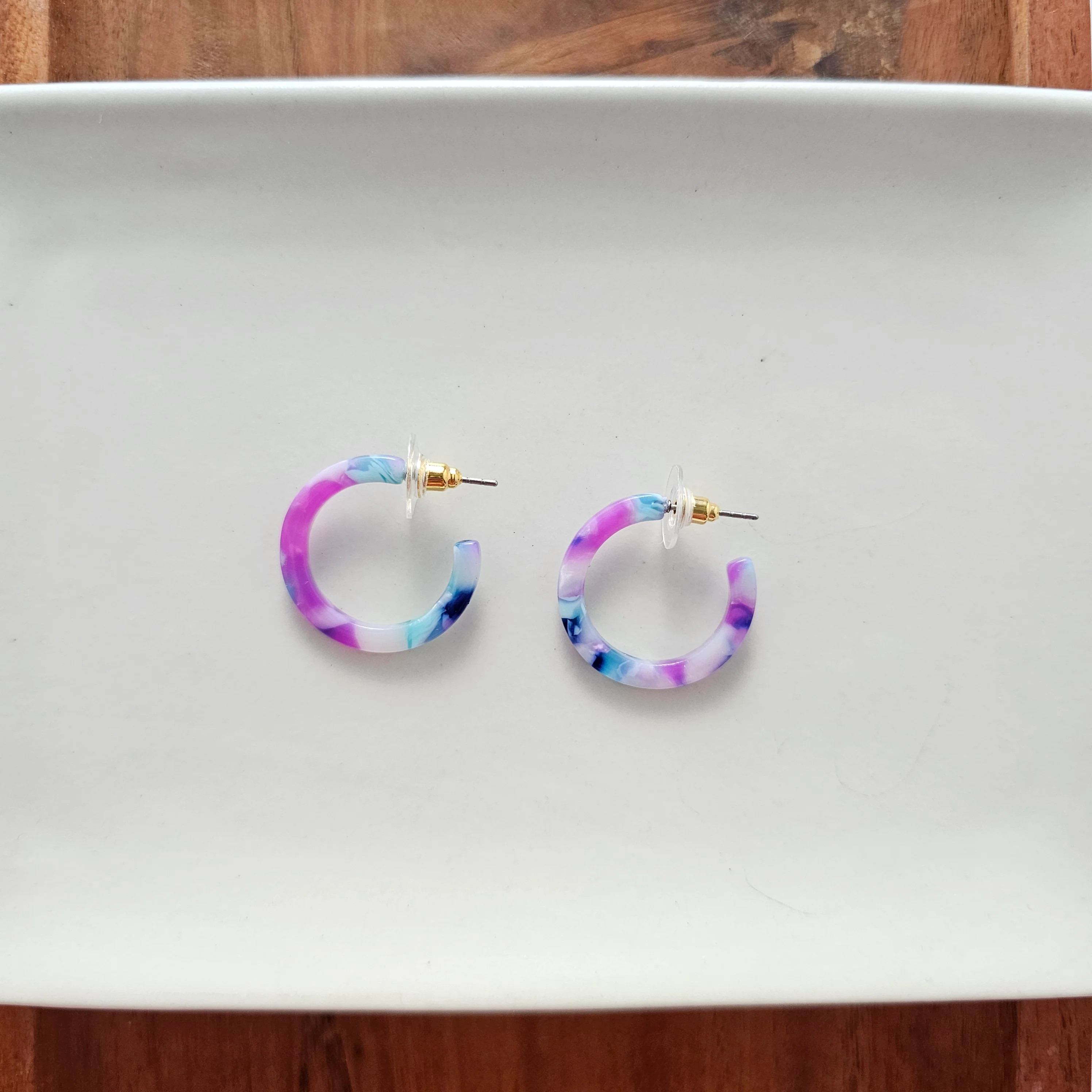 Cam Mini Hoops - Purple Party | Spiffy & Splendid