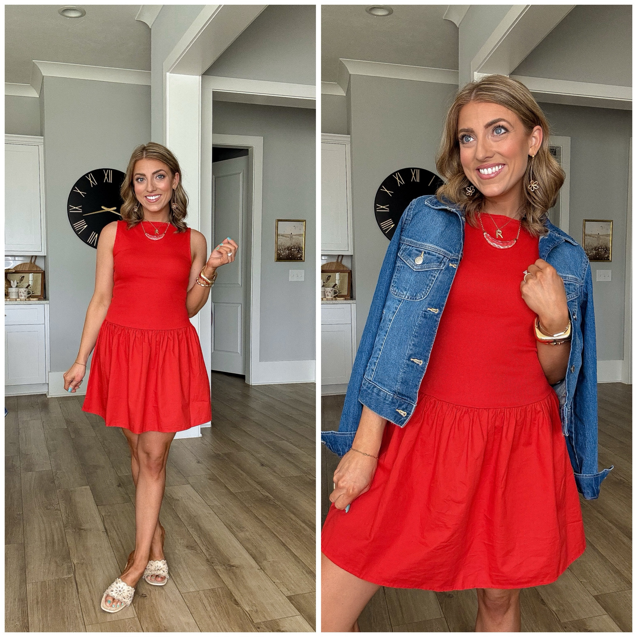 The easiest throw-on-and-go dress ❤️ this Old Navy red mini is so flattering with the cinched waist + flowy skirt and it’s PERFECT for spring & summer days. On sale for $19. I love it styled solo with sandals or layered with a denim jacket for an everyday mom look. Such a good staple and it’s on sale 🙌

#oldnavystyle #oldnavydress #springdress #summeroutfitideas #casualoutfits #momstyle #affordablefashion #everydaystyle #easyoutfit #salealert #redress #denimjacketoutfit #springstyle

#LTKootd #LTKSaleAlert #LTKPetite