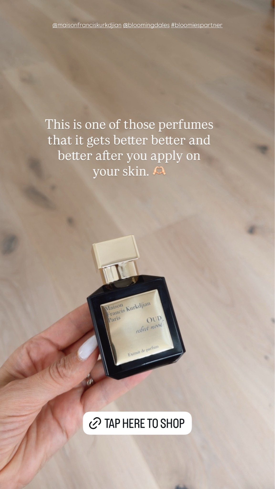 I found the perfect gift for that person who is hard to shop for! This perfume is so elegant and beautiful. I love the rich, velvety scent and it just recently launched!! ✨

@bloomingdales #bloomiespartner @maisonfranciskurkdijan