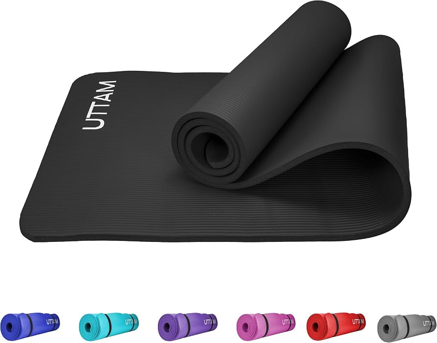 UTTAM Yoga Mat | Multi-Purpose Extra Thick Foam Exercise Mats | Stretching, Resistance Workout & ... | Amazon (DE)
