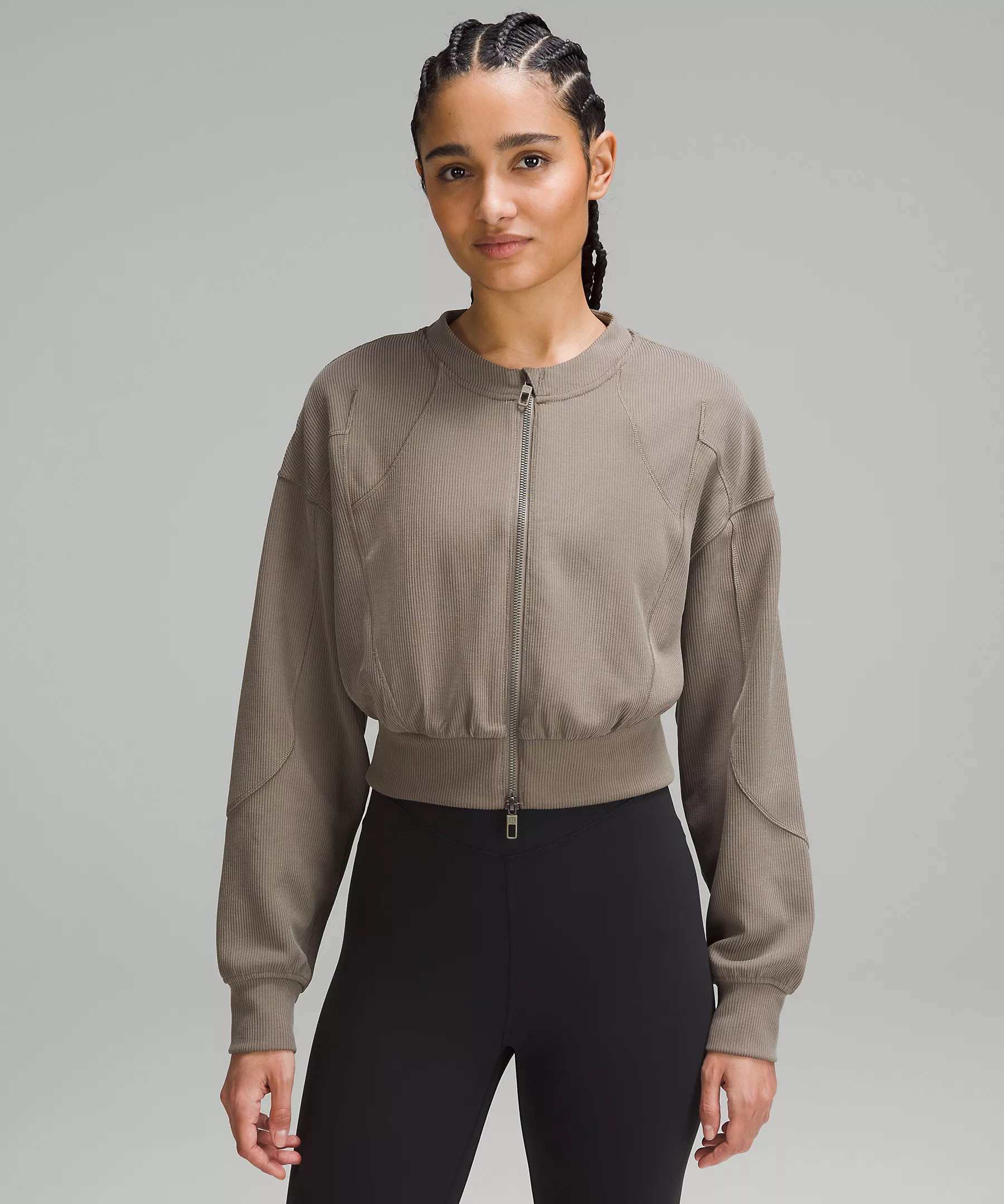 Ribbed Softstreme Cropped Jacket | Lululemon (US)