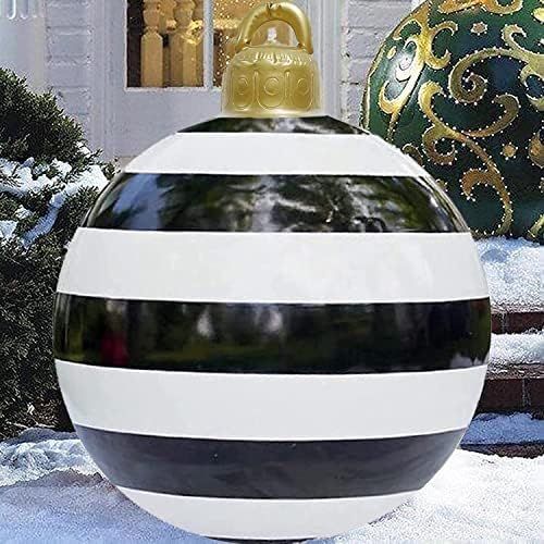 Christmas Ornaments 23.6Inch Christmas Balls Outdoor Giant Christmas PVC Inflatable Decorated Bal... | Amazon (US)