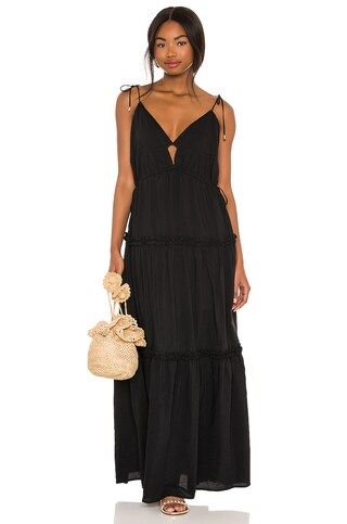 Karina Grimaldi Solana Solid Dress in Black from Revolve.com | Revolve Clothing (Global)
