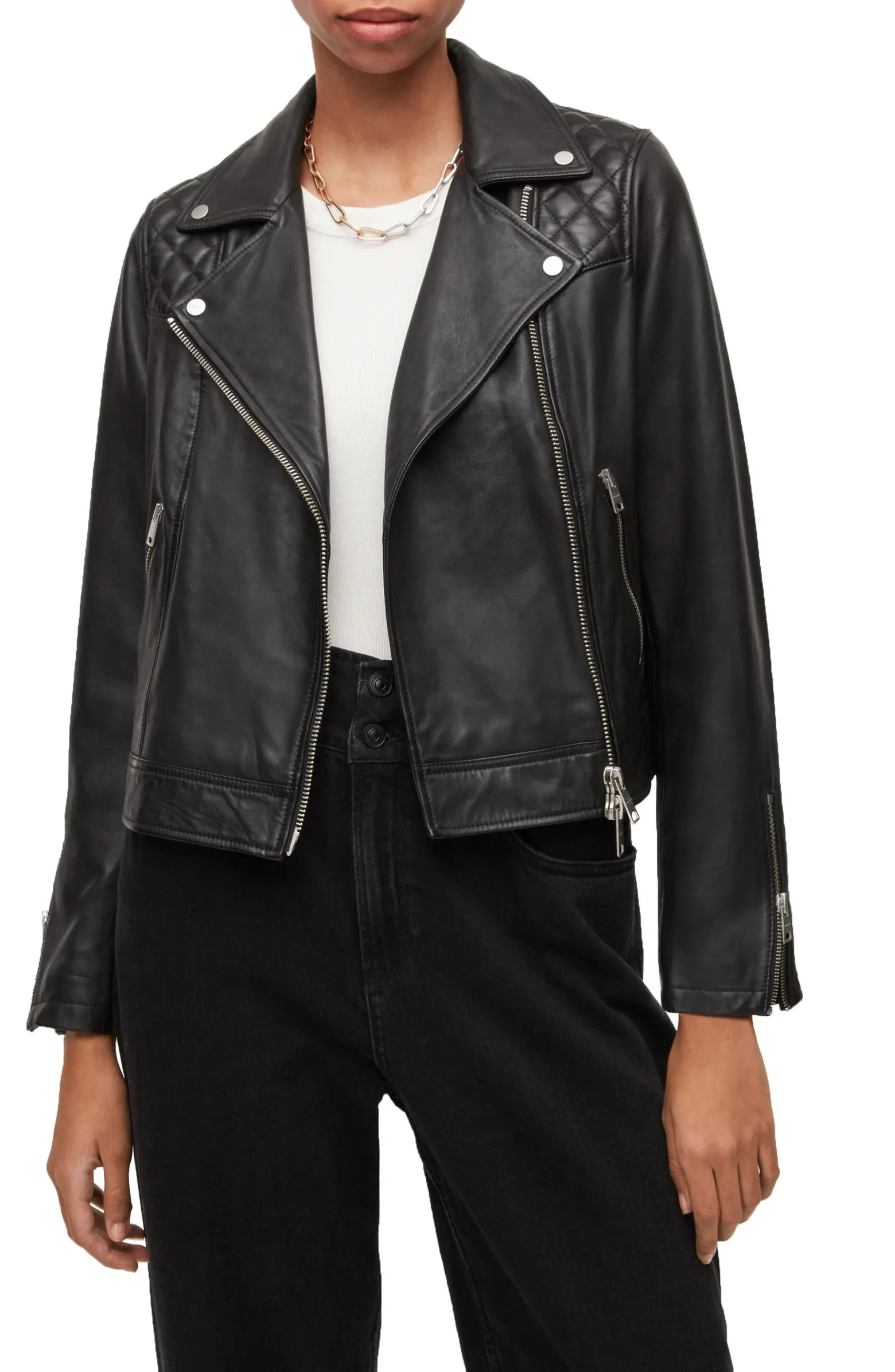 Caden Leather Biker Jacket | Nordstrom