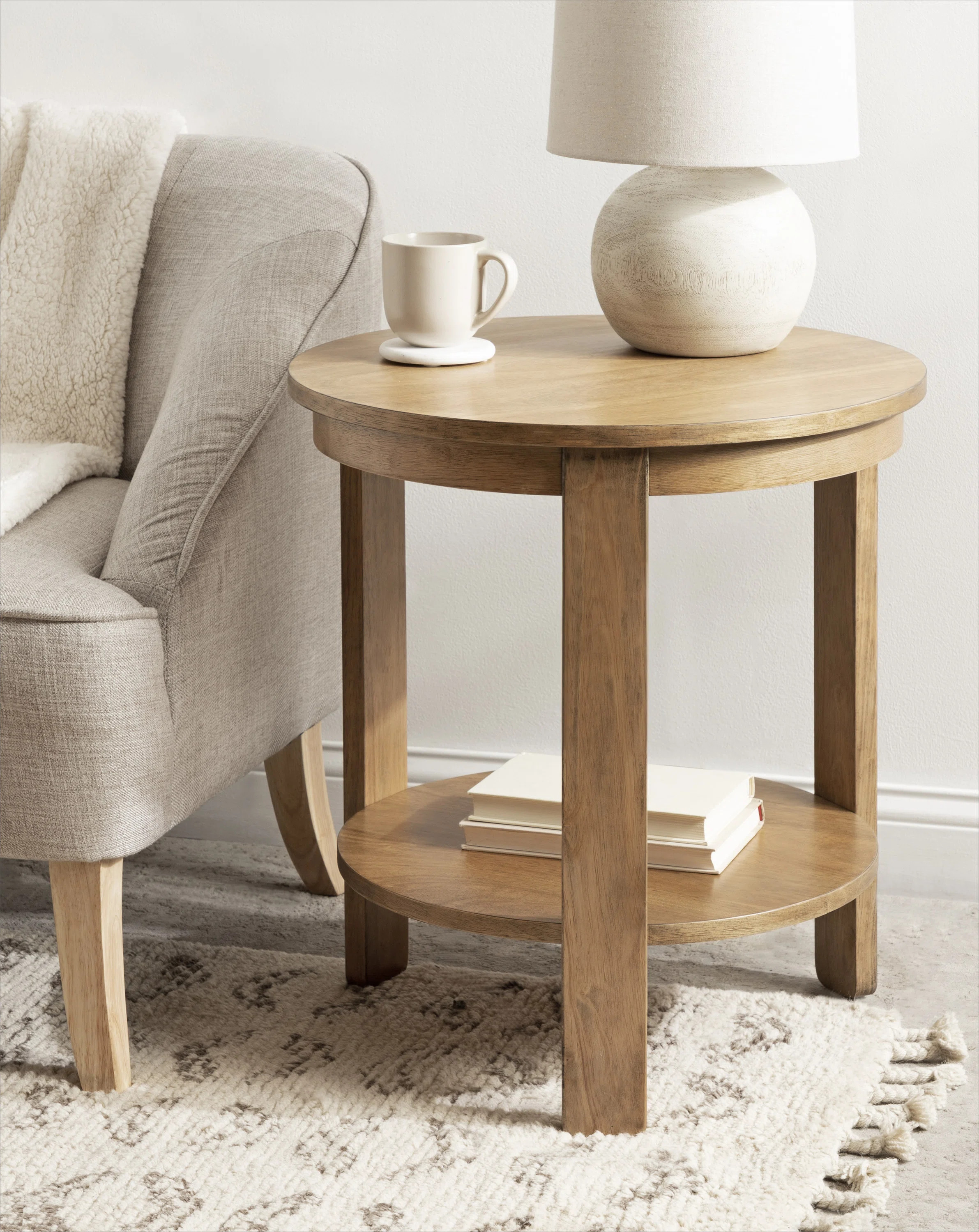 Latitude Run® Aamnah Round Living Room Side Table & Reviews | Wayfair | Wayfair North America