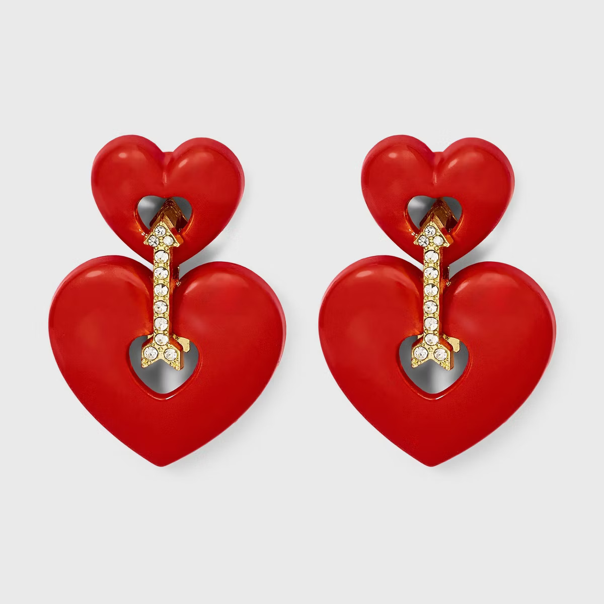 SUGARFIX by BaubleBar Heart's Desire Earrings - Red | Target