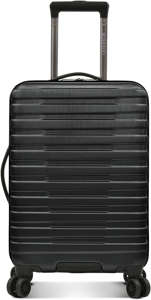 U.S. Traveler Boren Polycarbonate Hardside Rugged Travel Suitcase Luggage with 8 Spinner Wheels, ... | Amazon (US)