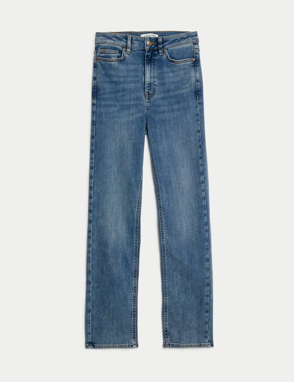 Lyocell™ Blend High Waisted Straight Leg Jeans | Marks & Spencer (UK)