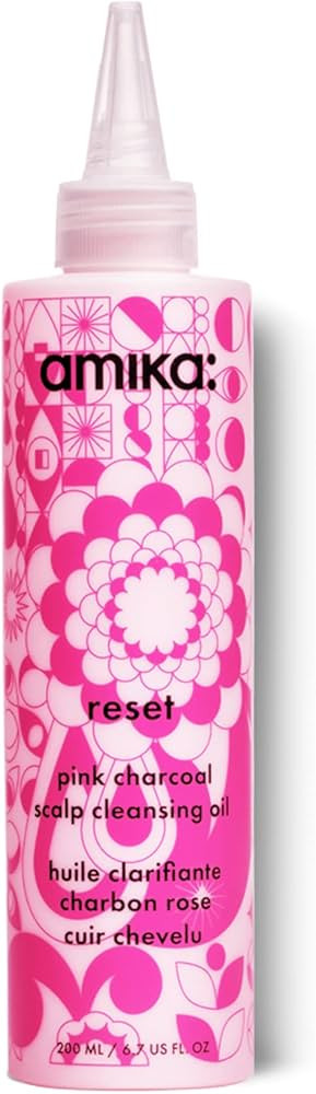 Amika Reset Pink Charcoal Scalp Cleansing Oil Unisex 6.7 oz (Pack of 1) | Amazon (US)