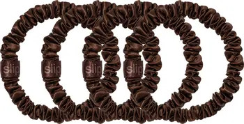 Pure Silk 4-Pack Skinny Scrunchies: Back to Basics Collection | Nordstrom