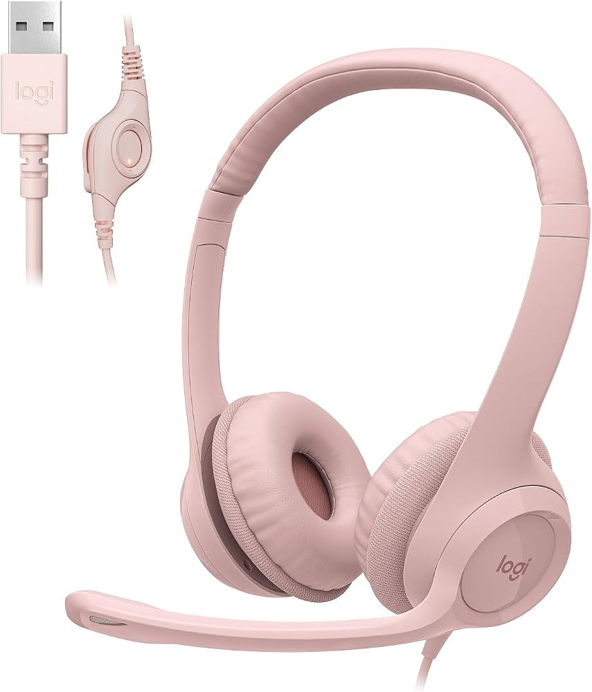 Logitech H390 Gaming Headphones, Wired Headphones with Mic, USB Headset with Microphone for PC, N... | Amazon (US)