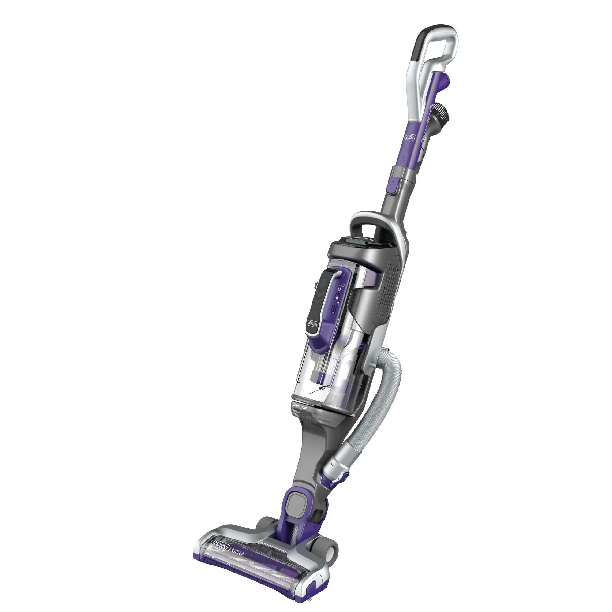 BLACK+DECKER POWERSERIES PRO Cordless Pet Stick Vacuum Cleaner (Convertible to Handheld) Rubber in Purple | HCUA525JP | Lowe's