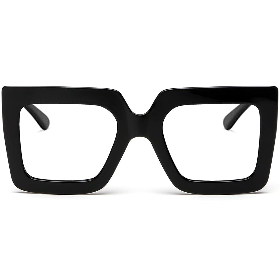 AIEYEZO Oversized Square Blue Light Glasses for Women Cute Big Frame Glasses Fashion Clear Multi-... | Amazon (US)