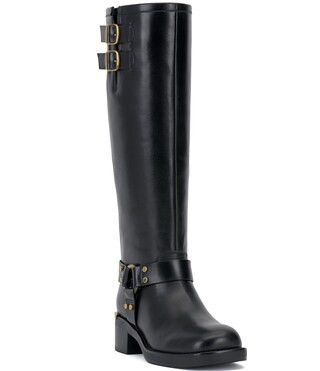 Kaydin Leather Tall Moto Boots | Dillard's