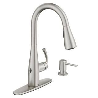 MOEN Essie Touchless 1-Handle Pull-Down Sprayer Kitchen Faucet with MotionSense Wave and Power Cl... | The Home Depot