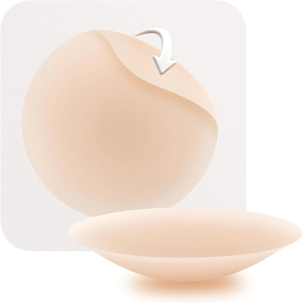 OEAK Women Nipple Covers Sticky Boobs Adhesive Silicone Bra Reusable Pasties Invisible Breast Pet... | Amazon (US)