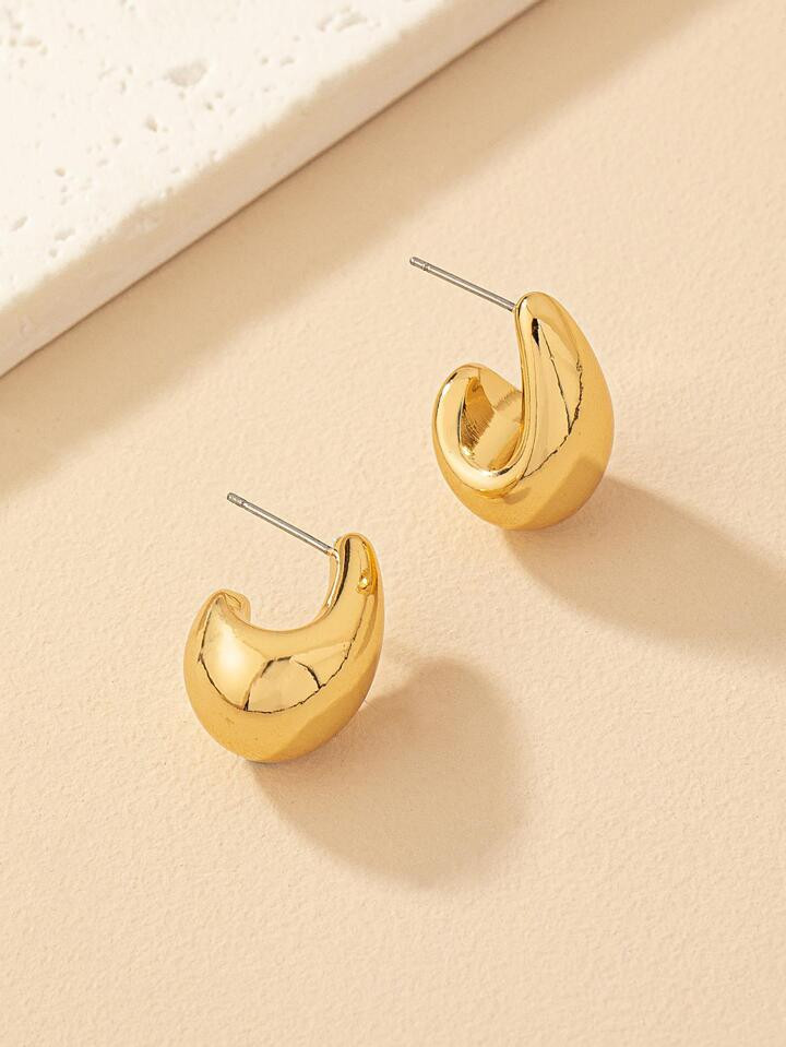 1 par Pendientes delicado con elegante en forma de gota de agua para mujeres | SHEIN