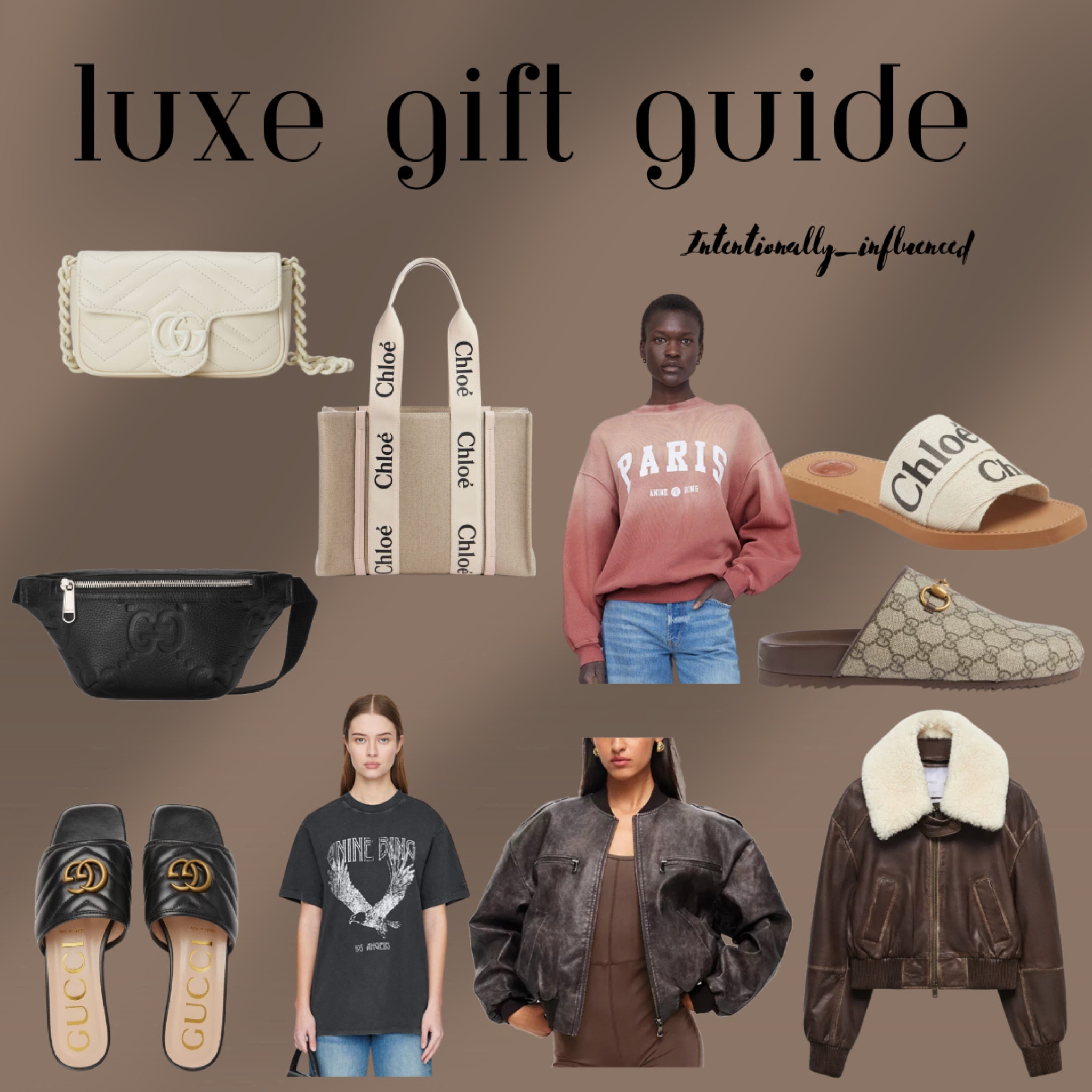 Gift ideas for the luxe lady in your life! 
You can’t go wrong with a leather jacket or a bum bag. 

#chloe #gucci #aninebing #leather

#LTKstyletip #LTKHoliday #LTKGiftGuide