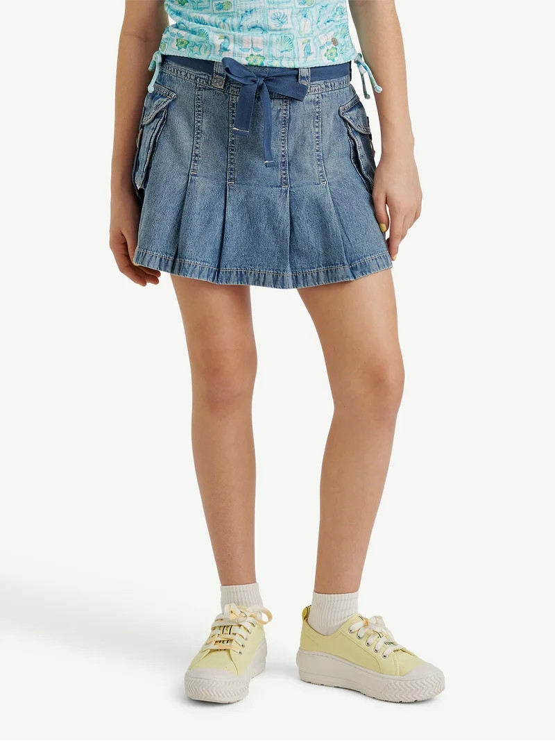 Justice Girls Denim Skirt, XS - XLP | Walmart (US)