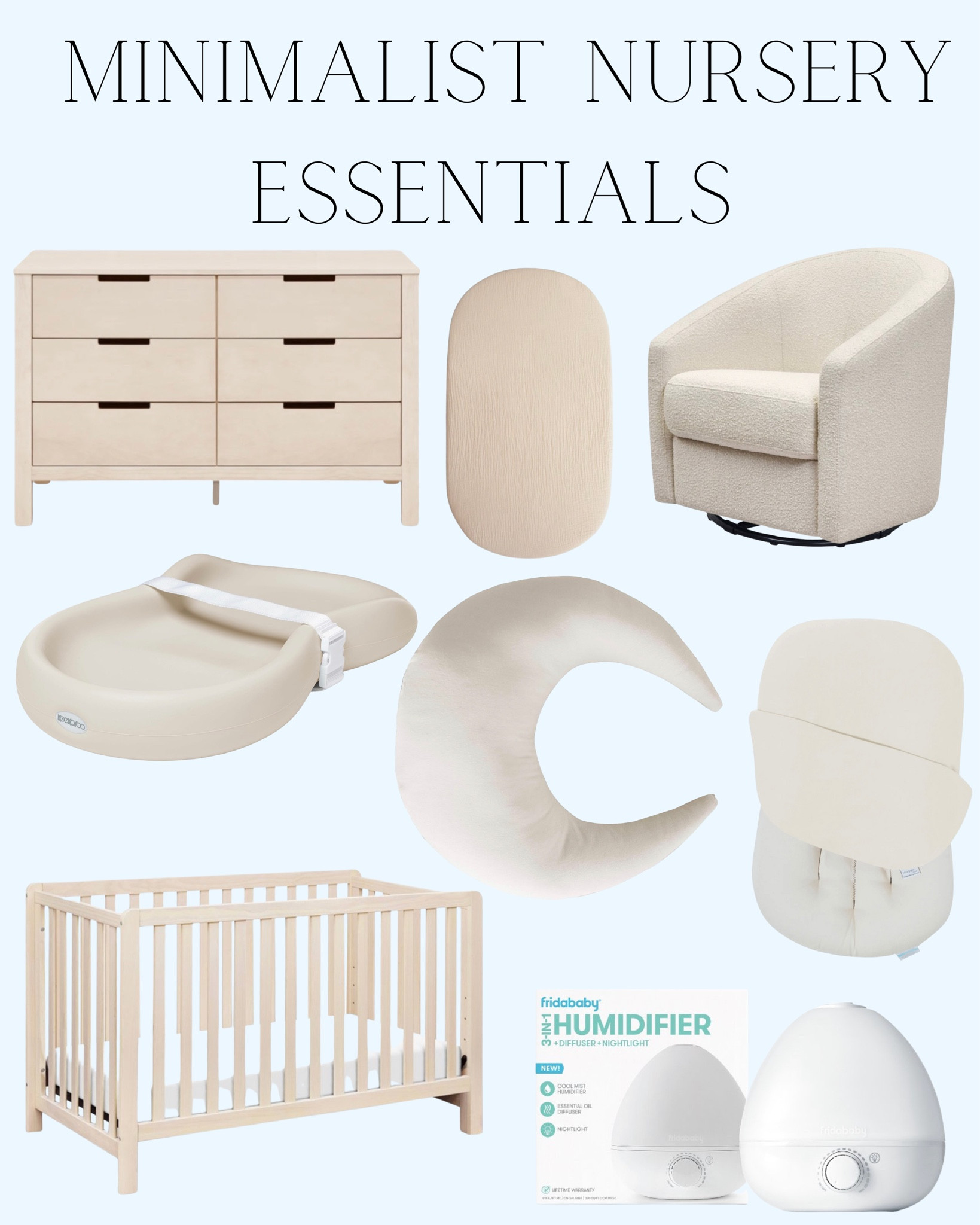 Minimal Nursery Essentials! Must haves for baby’s room. 

#LTKbaby #LTKbump #LTKGiftGuide