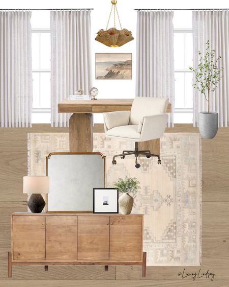 Home office, office, curtains, rug, desk, storage cabinet 

#LTKStyleTip #LTKHome #LTKSaleAlert