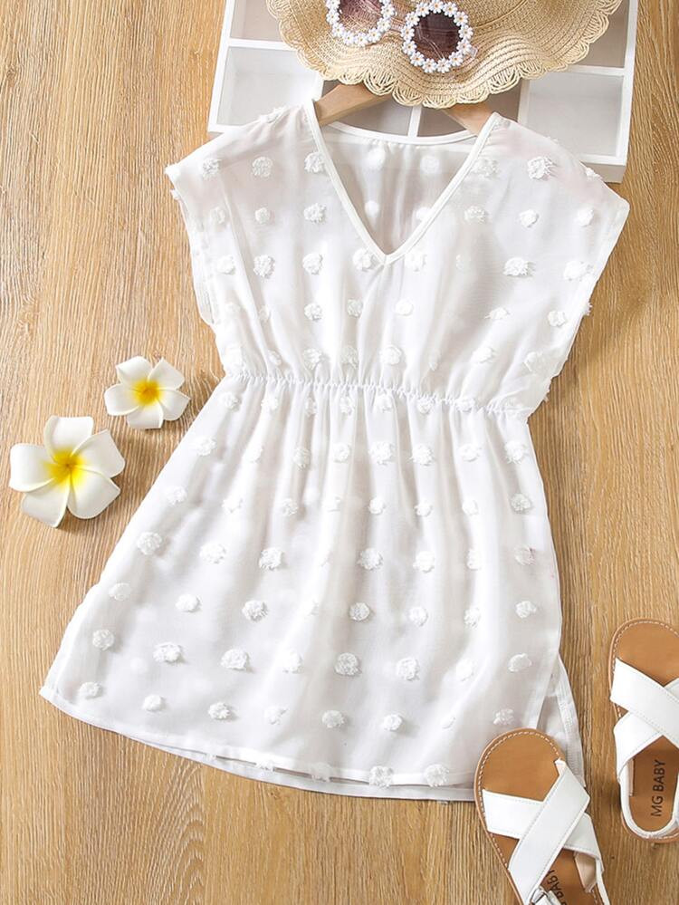 Toddler Girls Plain Chiffon Cover Up | SHEIN