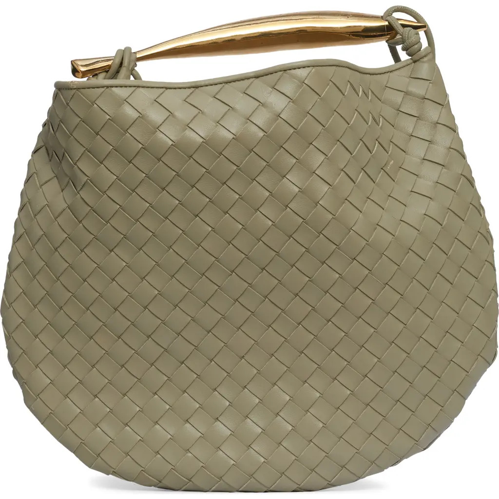 Bottega Veneta Sardine Intrecciato Leather Top Handle Bag in 2929 Travertine-Muse Bra at Nordstrom | Nordstrom