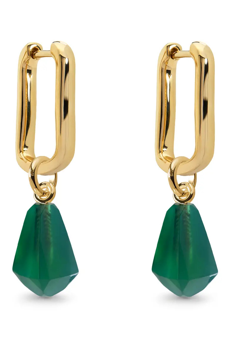 Mini Alta Semiprecious Stone Huggie Hoop Drop Earrings (Online Trunk Show) (Women) | Nordstrom | Nordstrom