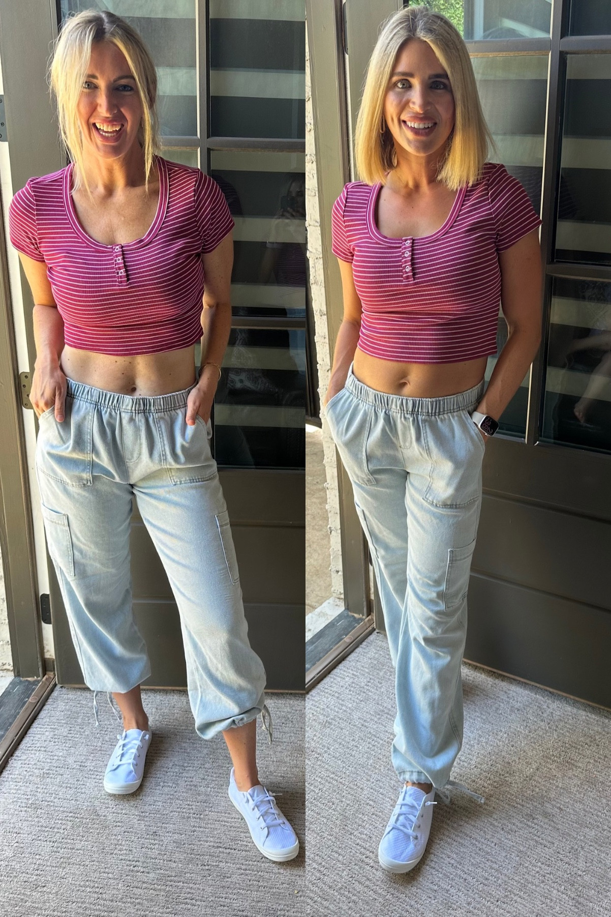 Walmart haul looks-
Fun 90s inspired outfit! Comfortable is an understatement with this ribbed scoop neck top, wide leg jean with an elastic waistband, and memory foam sneakers.
Misty is wearing a 8/10 top, large pant, and size 10 shoe
Dorane is wearing a 4/6 top, 0/2 pant, and size 7 shoe

#LTKStyleTip #LTKFindsUnder50