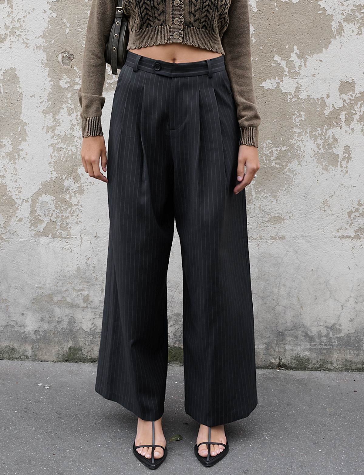 Claude Pin-Stripe Pants | Pixie Market