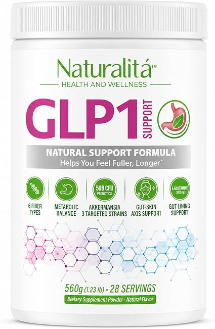 Naturalitá GLP1 Craving Support Blend – Satiety & Digestive Wellness – High Fiber Powder wit... | Amazon (US)