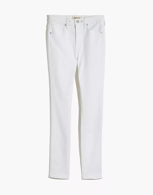 10" High-Rise Skinny Jeans in Pure White | Madewell